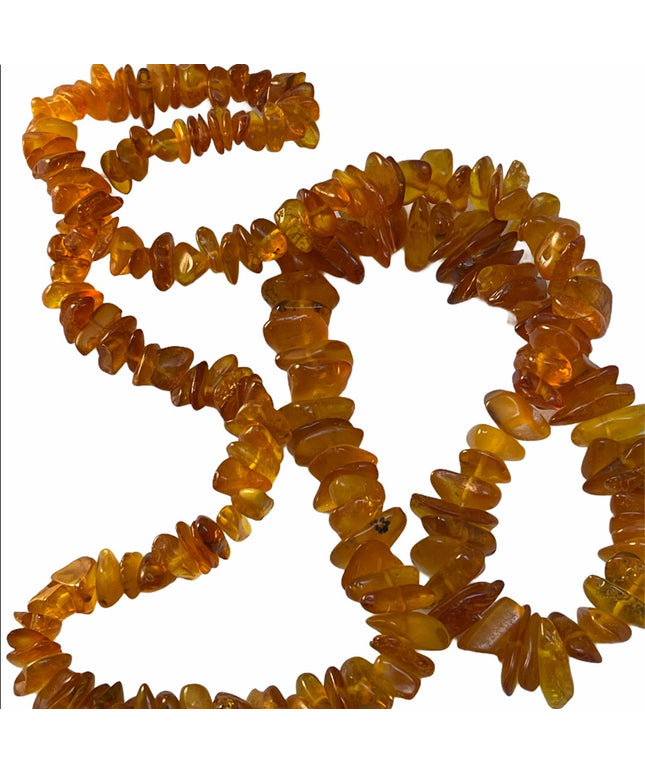Antique Baltic Amber Necklace Russian Honey