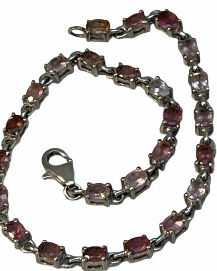 Sterling silver pink crystal/stone? Bracelet