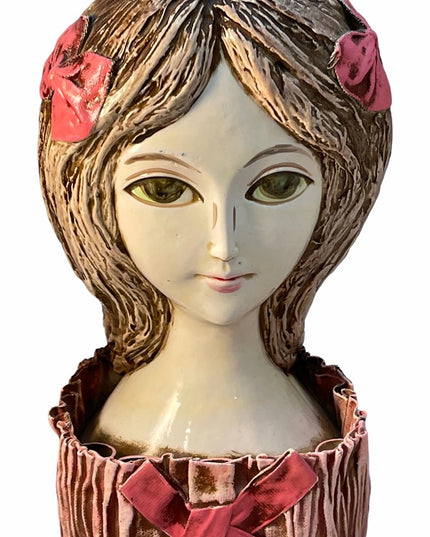 VTG C1950s Lady head RARE lipstick holder boudoir