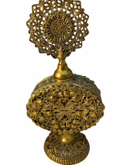Vintage C1940s France Ormolu brass perfume bottle