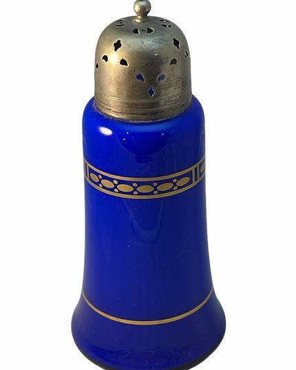 VTG C1940s Blue Cobalt Silver finish insence