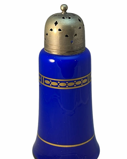 VTG C1940s Blue Cobalt Silver finish insence