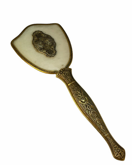 VTG c1940s brass finish Ormolu flower brush France