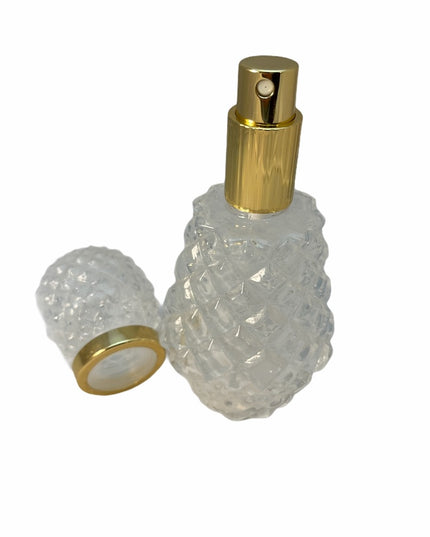 C1950s Hollywood Regency glass perfume atomizer