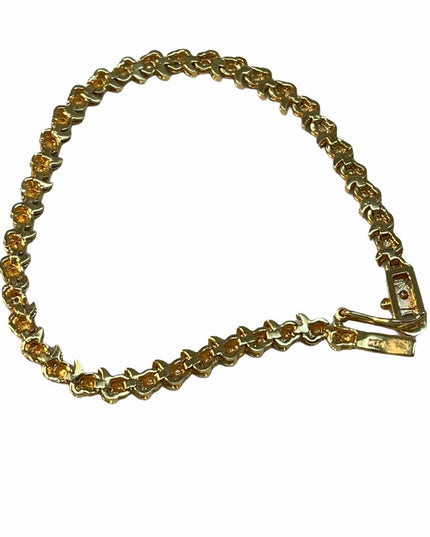 Sterling silver gold plt illusion bracelet