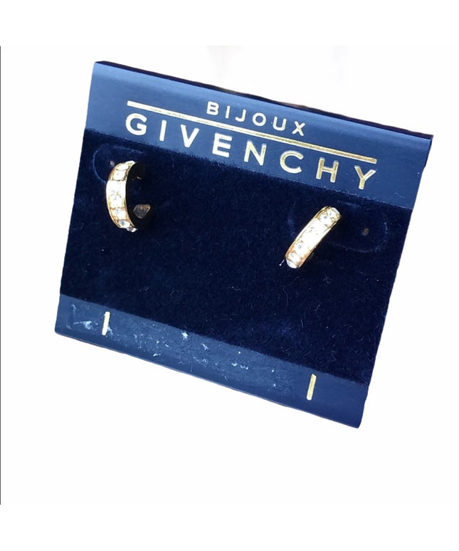 Vintage 1980s Givenchy Bijoux Earrings gold hoop