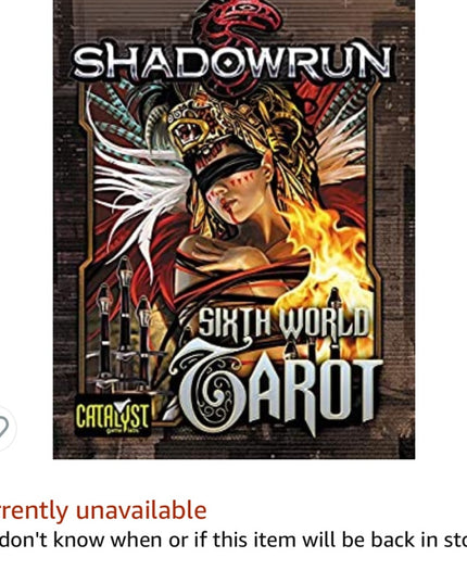 SUPER RARE OOP Shadowrun Tarot Deck NEW