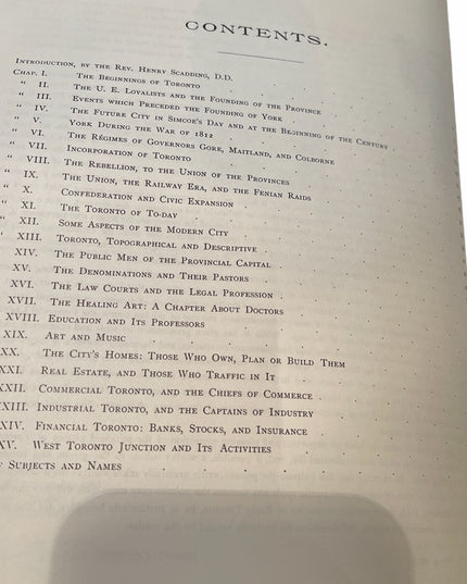 Vintage C1972 Toronto Old & New Historical book