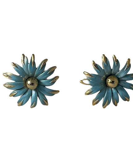 VTG Blue Gold finish Marvella Daisey cufflinks