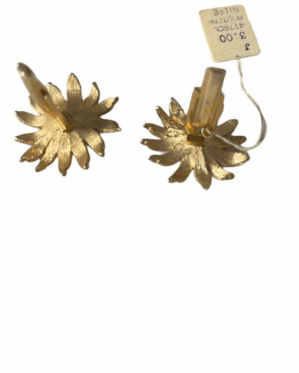 VTG Pink enamel Gold finish Marvella Cufflinks NWT
