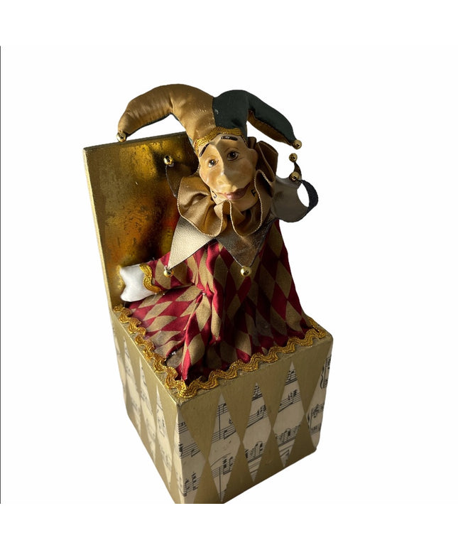 LG Wayne Kleski Jester music box Minuet 8” Tall