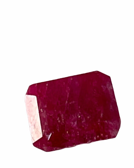 7 CT Pink Beryl Emerald cut stone Certificate