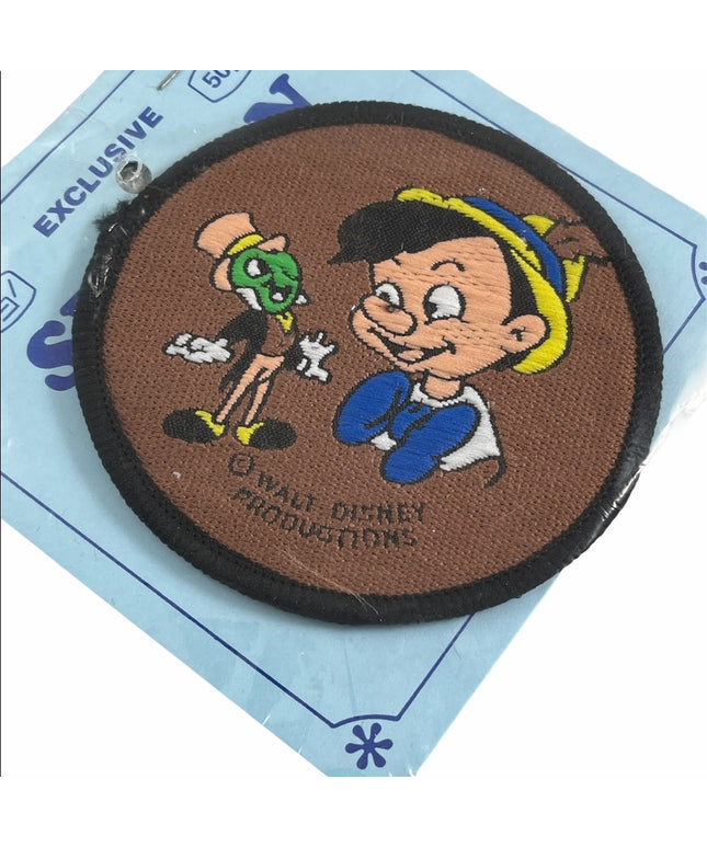 Vintage c1970s Disney Pinocchio Sew on patch NEW