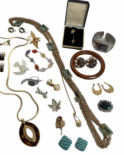 Vintage Jewelry LOT Necklace earrings bracelets