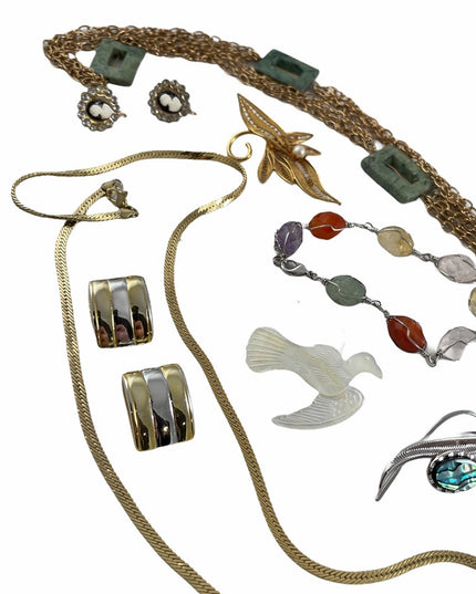 Vintage Jewelry LOT Necklace earrings bracelets