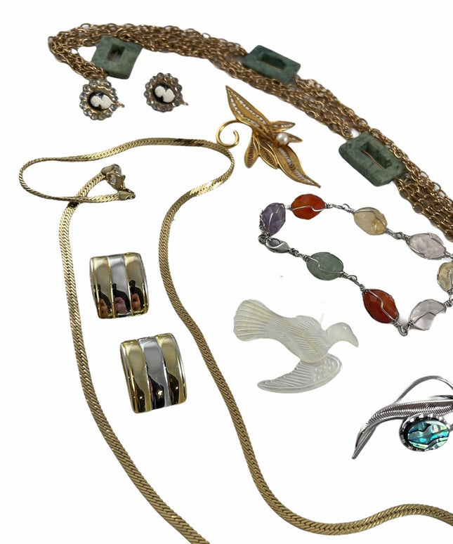 Vintage Jewelry LOT Necklace earrings bracelets