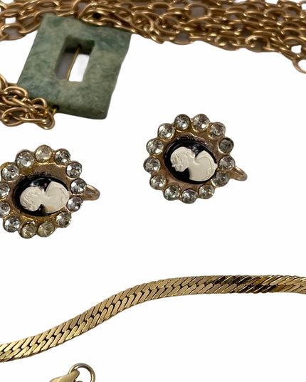 Vintage Jewelry LOT Necklace earrings bracelets