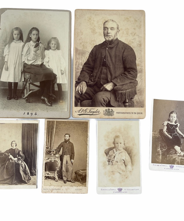 Antique Cabinet Photos “Haunted” c1800s Victorian
