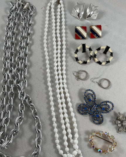 VTG Lot Jewelry necklaces brooches nautical