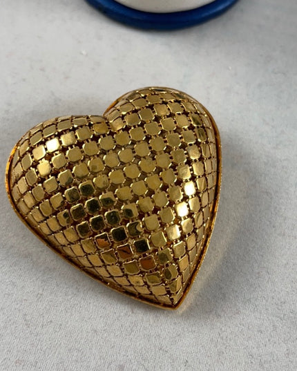 Vintage Jewelry lot Gold shell heart bird earrings