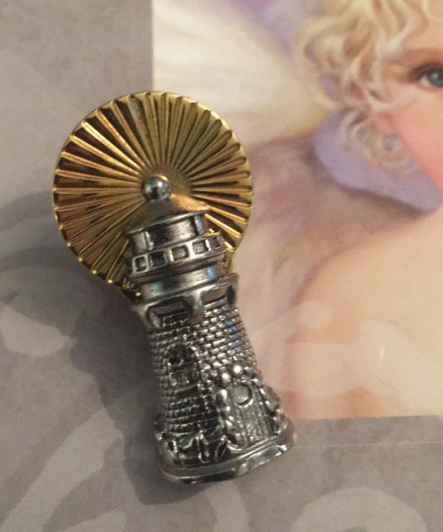 Vintage Avon LightHouse Brooch Nautical