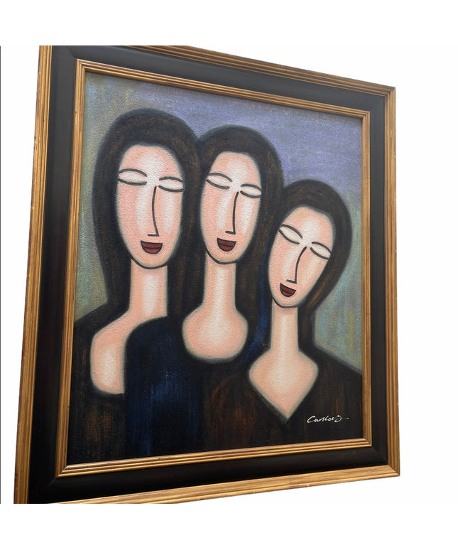 3 sisters  Modigliani repro oil painting Canvas