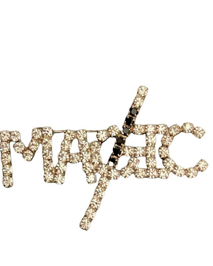 Vintage “MAGIC” Rhinestone brooch