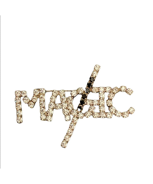 Vintage “MAGIC” Rhinestone brooch