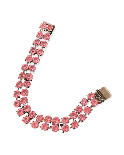 Vintage pink crystal bracelet