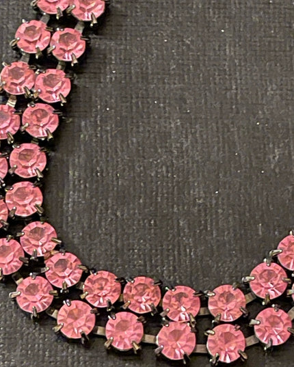 Vintage pink crystal bracelet