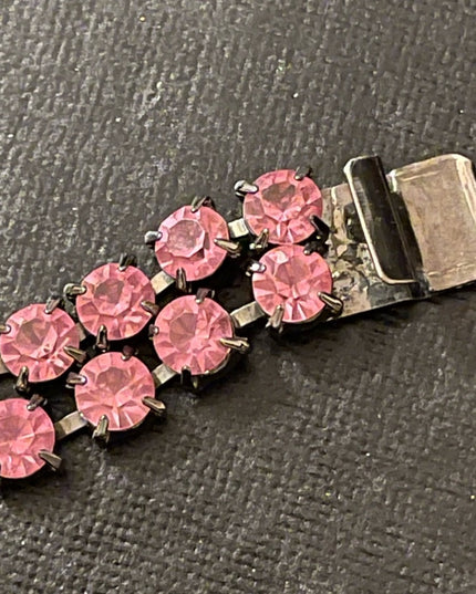 Vintage pink crystal bracelet