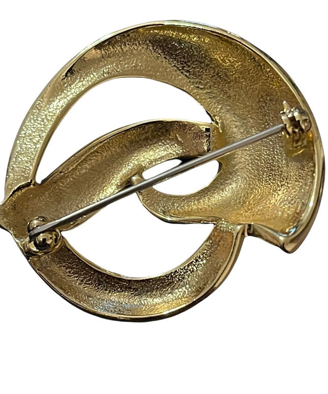 Vintage Fancy gold brooch