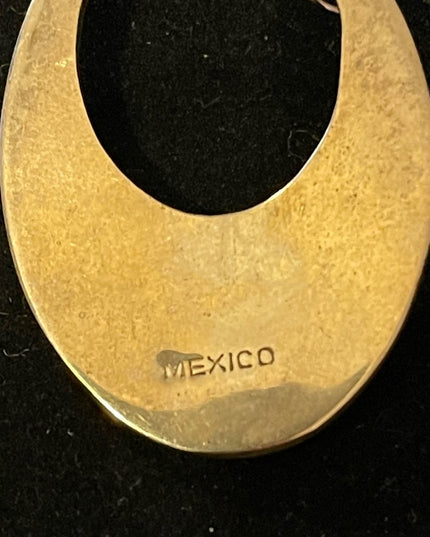 Alpaca silver Mexixo Dangel flower earrings