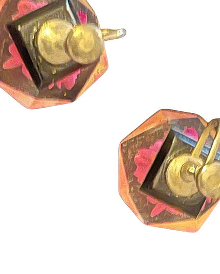 Vintage Lucite flowers screw back earrings