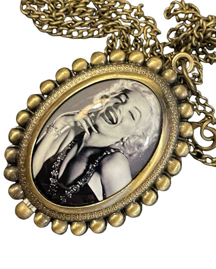 Antiqued Marilyn Monroe Necklace watch NIB New