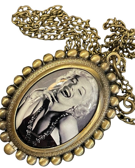 Antiqued Marilyn Monroe Necklace watch NIB New