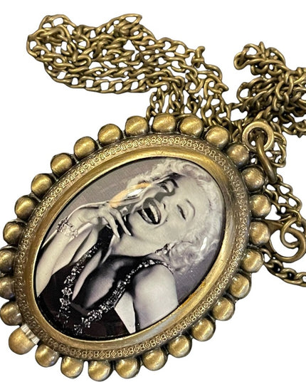 Antiqued Marilyn Monroe Necklace watch NIB New
