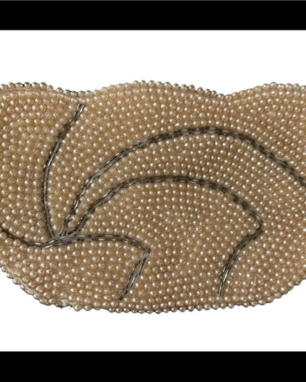 Vintage Micro bead faux pearl wedding party clutch