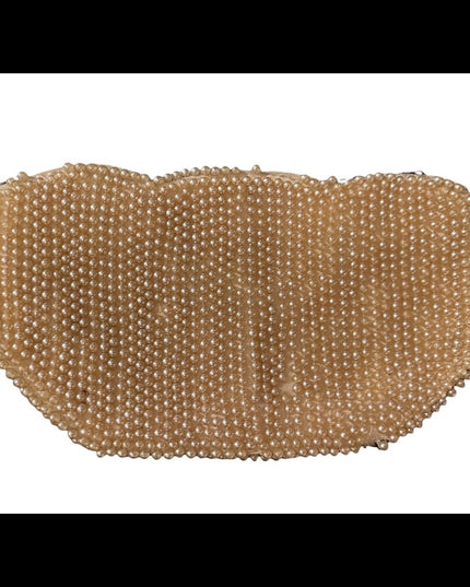Vintage Micro bead faux pearl wedding party clutch