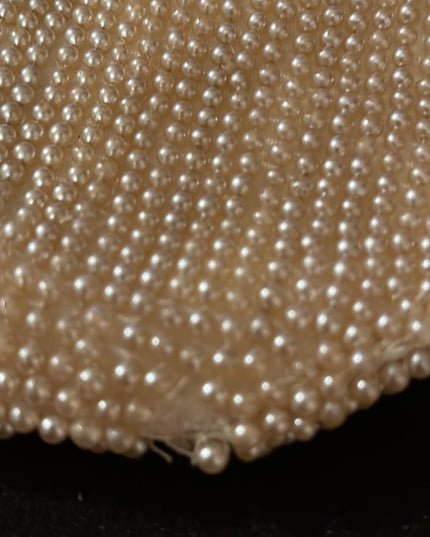 Vintage Micro bead faux pearl wedding party clutch