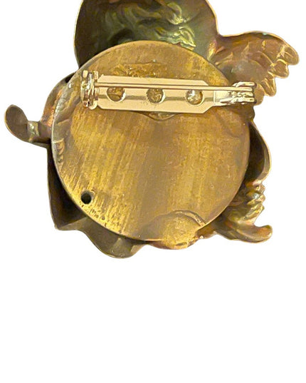 Vintage christmas angel cherub brooch
