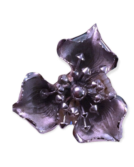 Vintage sterling silver Boyd Bond flower Brooch