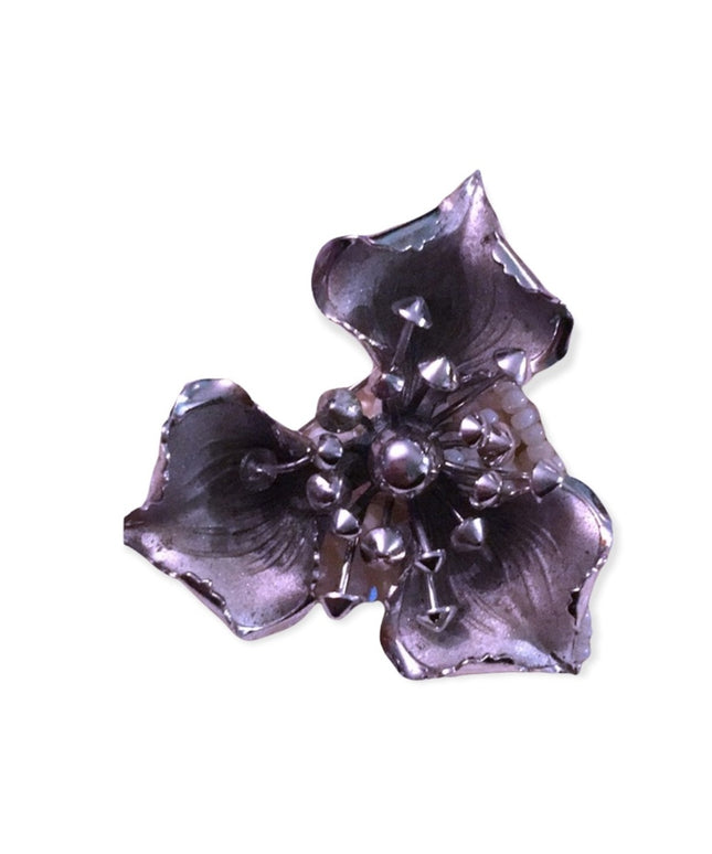 Vintage sterling silver Boyd Bond flower Brooch