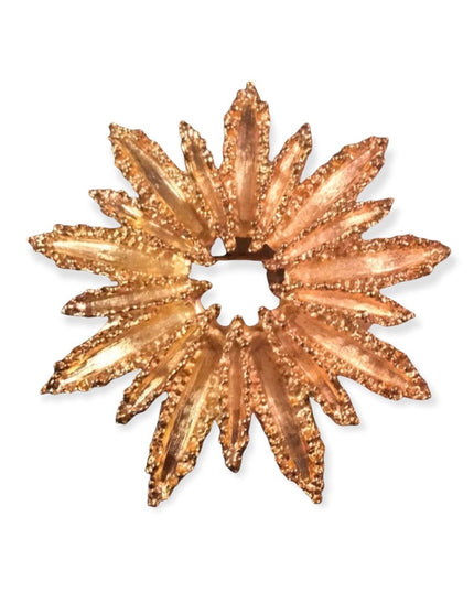 Vintage gold tone Starburst large Avon Brooch