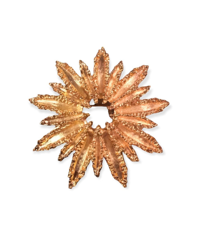 Vintage gold tone Starburst large Avon Brooch