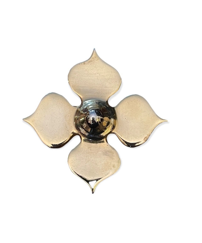 ROM Museum Toronto Shiny gold vintage 1989 Special Edition Cross clover brooch