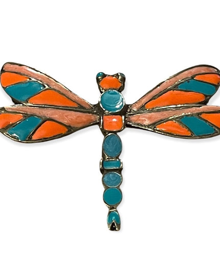 Beautiful Dragonfly enamel brooch
