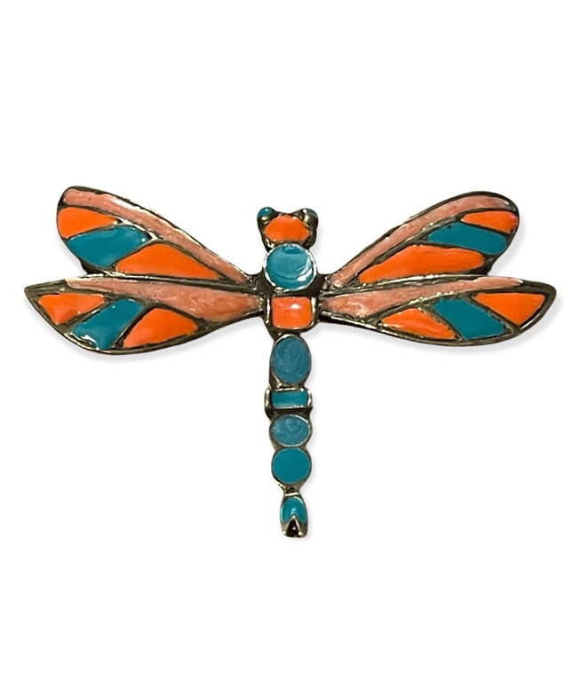 Beautiful Dragonfly enamel brooch