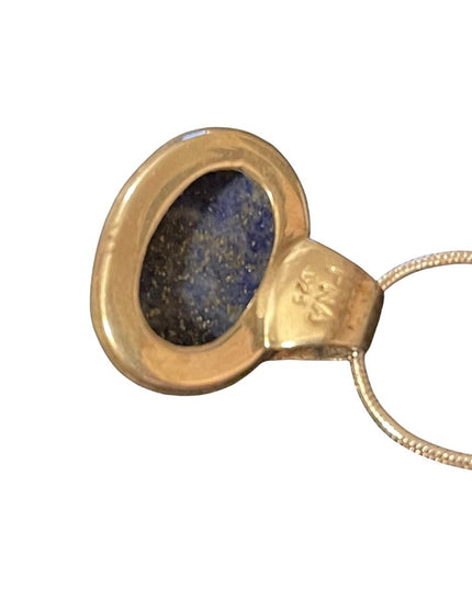 Sterling silver 925 Lapis Lazuli Necklace pendant chain