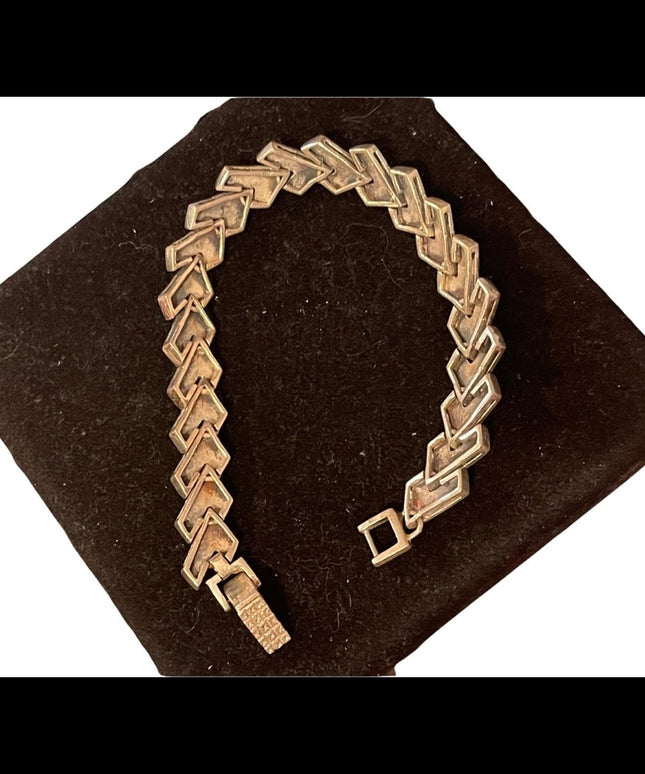 Sterling silver 925 heavy marcasite bracelet